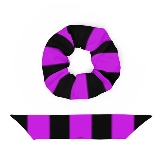 Recycled Scrunchie - Referee Royale