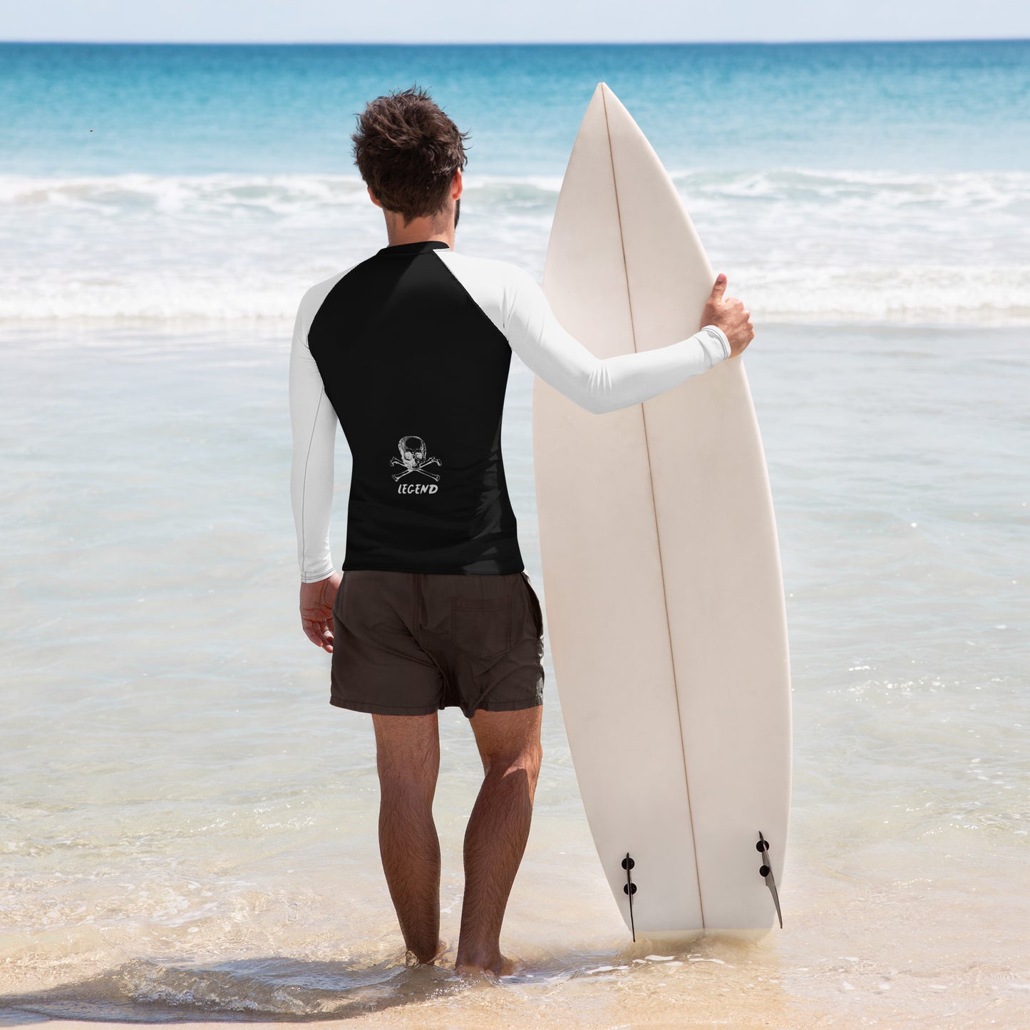 Surf in Style: Men's High-Performance Rash Guard - Legend