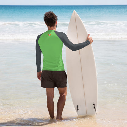 Surf in Style: Men's High-Performance Rash Guard - Toxic Ocean