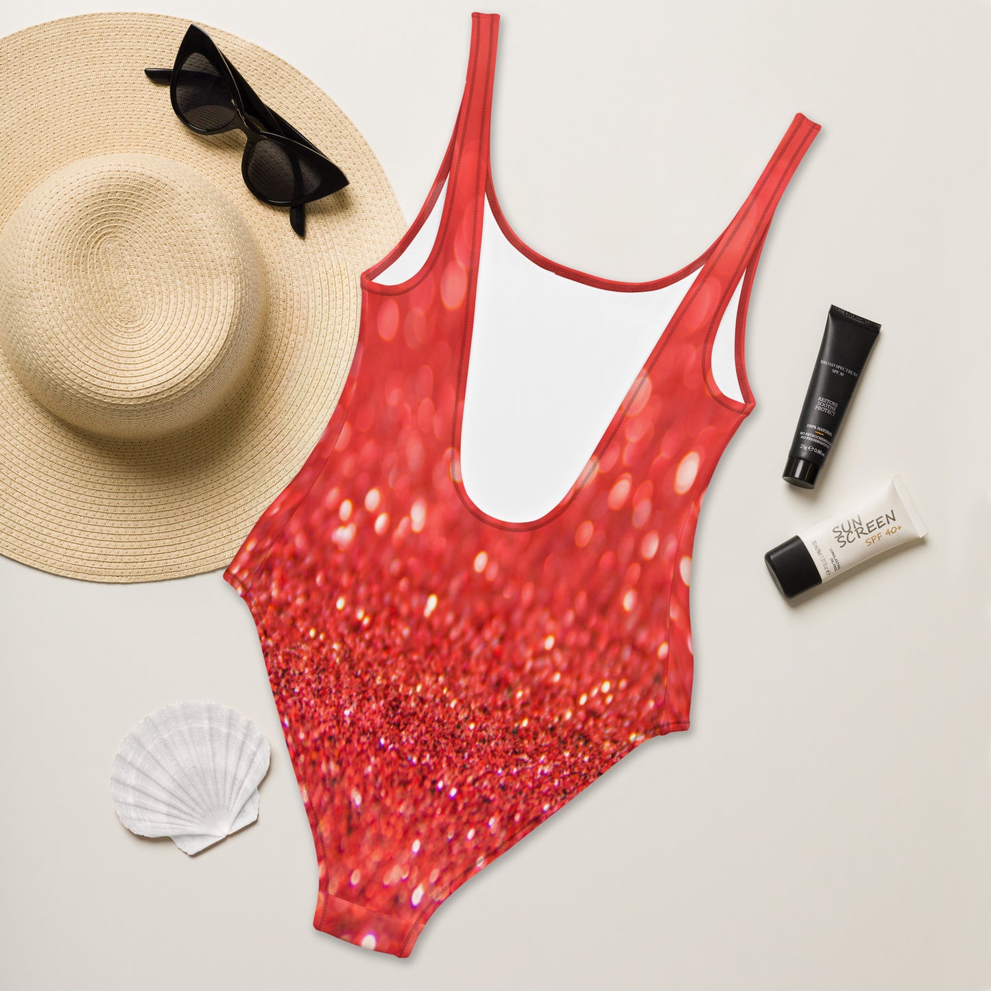Women’s One-Piece Swimsuit - Red Light District