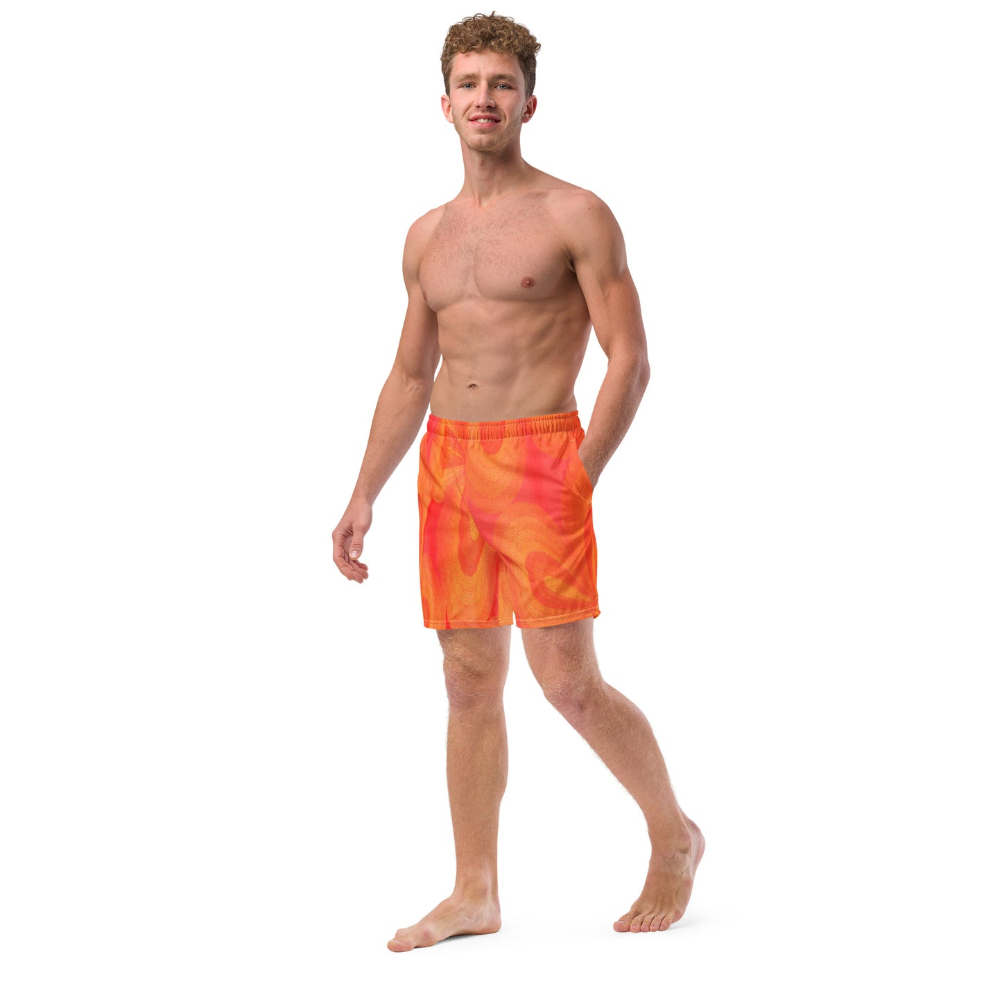 Men’s Swim Trunks - Feisty Hawaiian Lei