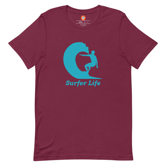 Men's Surfing Graphic Tee - Surfer Life
